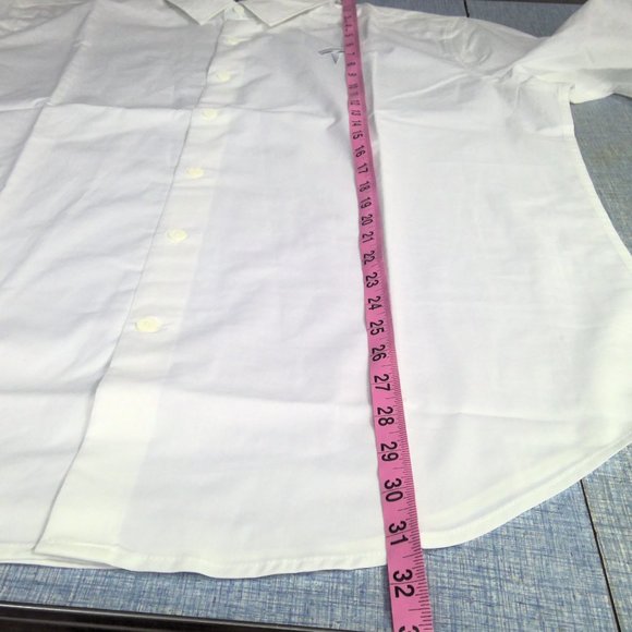 Tesla Motor Co Button Up Long Sleeve Shirt White Embroidered Logo Men's XL - Picture 7 of 8